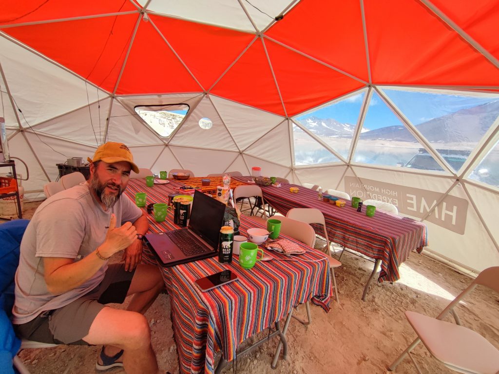 ojos del salado base camp