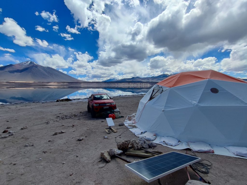 ojos del salado base camp