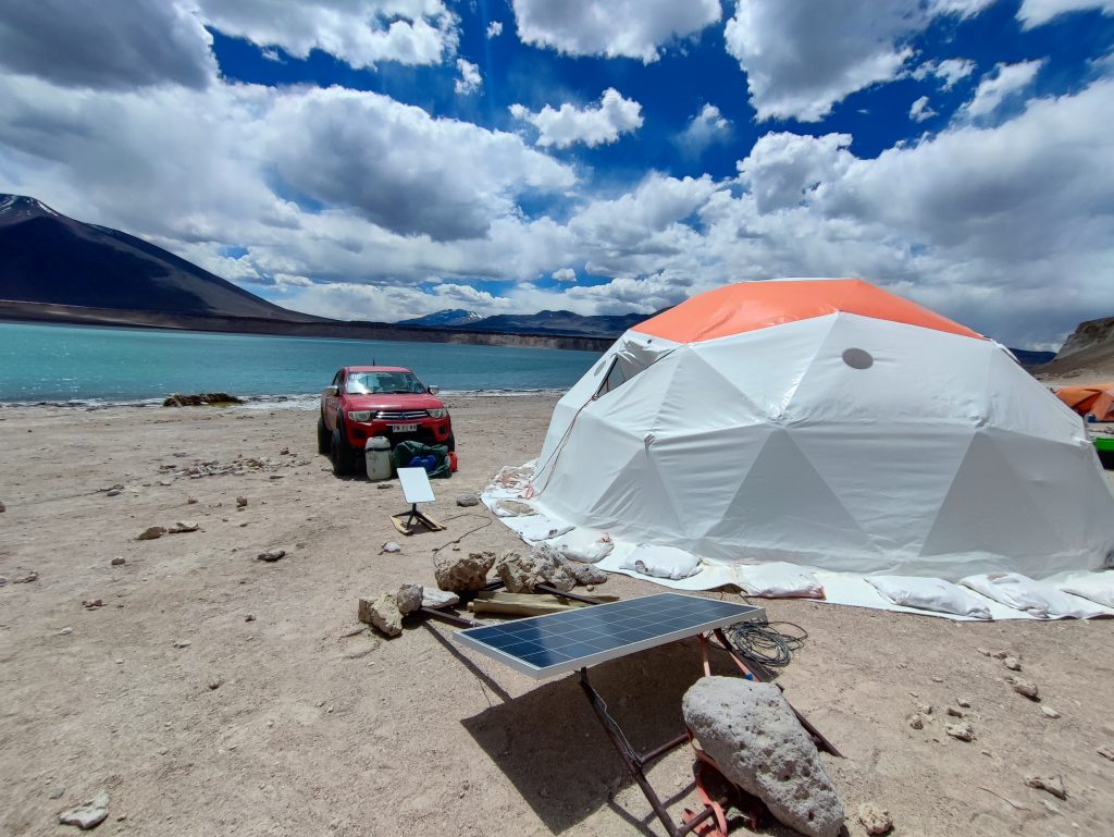 ojos del salado base camp