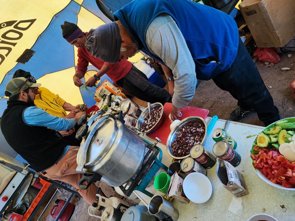ojos del salado base camp